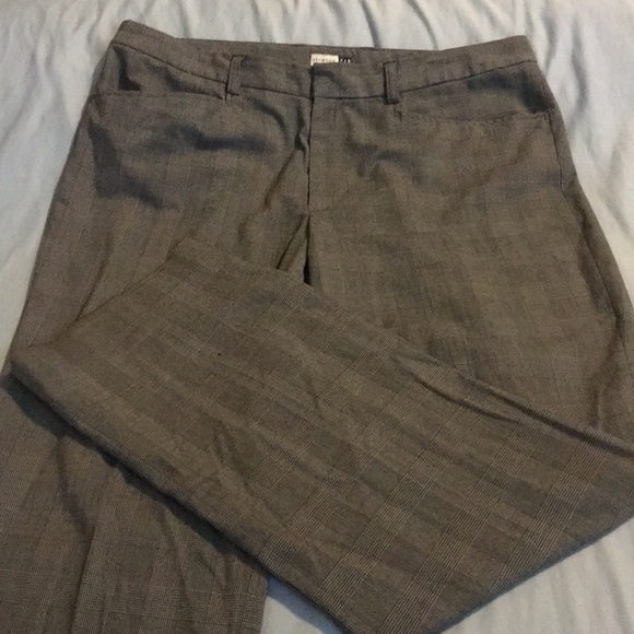 GAP black and white plaid trouser pants - Picture 2 of 5